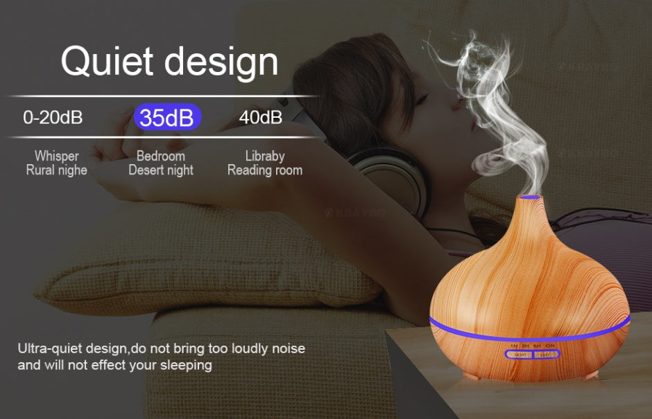 Creative Home Appliance Full Wood Grain Remote Control Aromatherapy Lamp Creative Home Appliance Full Wood Grain Remote Control Aromatherapy Lamp